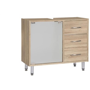 Waschbeckenunterschrank - holzfarben - Materialmix - 66 cm - 58 cm - cm 30,0 | Möbel Kraft