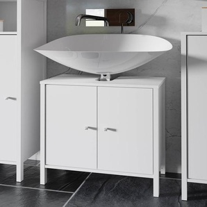 Waschbeckenunterschrank II 77 x 36 x 11cm Weiß
