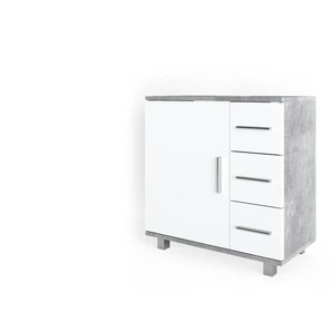 Waschbeckenunterschrank  Ilias ¦ grau ¦ Maße (cm): B: 60 H: 60,8