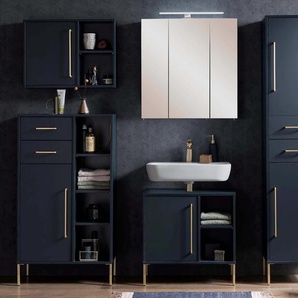 Waschbeckenunterschrank »Kent« - dunkelblau - Holz -