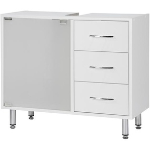 Waschbeckenunterschrank  Langesee ¦ weiß ¦ Maße (cm): B: 66 H: 58 T: 30.0