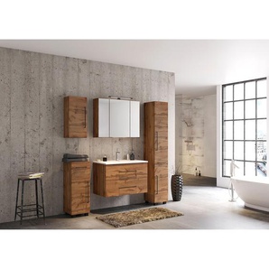 Waschbeckenunterschrank 70 x 54 x 35cm Braun/Eiche Wotan Dekor