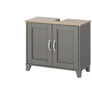 Waschbeckenunterschrank  Muslone ¦ grau ¦ Maße (cm): B: 74 H: 61 T: 33.0