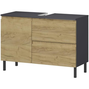 Waschbeckenunterschrank  Seddiner See ¦ holzfarben ¦ Maße (cm): B: 80 H: 56 T: 34.0