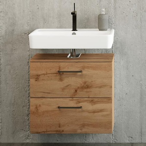 Waschbeckenunterschrank 60 x 55 x 35cm Braun