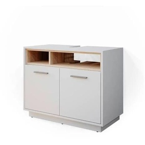 Waschbeckenunterschrank   ¦ weiß ¦ Maße (cm): B: 80 H: 64