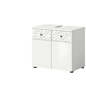 Waschbeckenunterschrank - weiß - Materialmix - 35 cm - 187 cm | Möbel Kraft