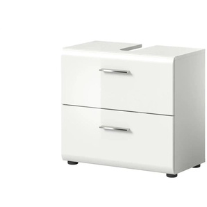 Waschbeckenunterschrank - weiß - Materialmix - 60 cm - 54 cm | Möbel Kraft