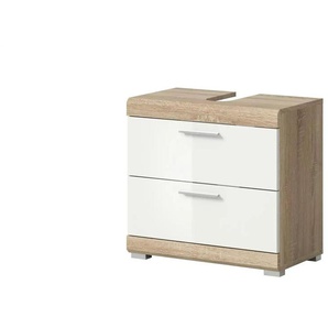 Waschbeckenunterschrank - weiß - Materialmix - 60 cm - 56 cm | Möbel Kraft