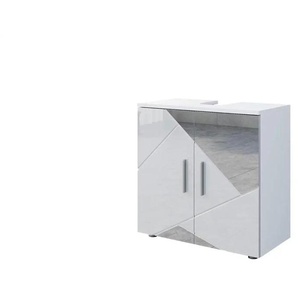 Waschbeckenunterschrank - weiß - Materialmix - 60 cm - 59 cm | Möbel Kraft