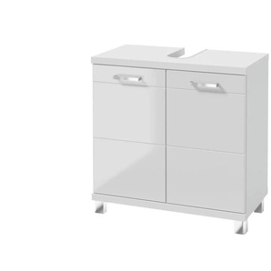 Waschbeckenunterschrank - weiß - Materialmix - 60 cm - 60 cm - cm 32,0 | Möbel Kraft