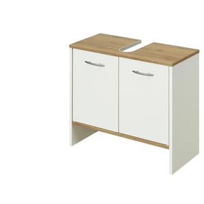 Waschbeckenunterschrank - weiß - Materialmix - 62 cm - 54 cm - cm 28,0 | Möbel Kraft