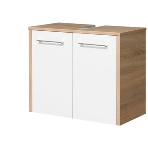 Waschbeckenunterschrank - weiß - Materialmix - 65 cm - 53 cm | Möbel Kraft