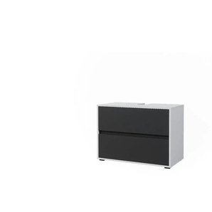 Waschbeckenunterschrank - weiß - Materialmix - 80,2 cm - 58,2 cm | Möbel Kraft