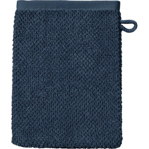 Waschhandschuh ROSS SELECTION Waschlappen Gr. B/L: 16 cm x 21 cm, blau (nachtblau) Waschhandschuhe Waschlappen 100 % Bio-Baumwolle