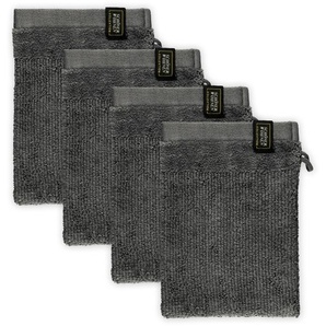 Waschhandschuh SCHÖNER WOHNEN-KOLLEKTION Sense Waschlappen Gr. B/L: 16 cm x 21 cm, grau (anthrazit) Waschhandschuhe Waschlappen