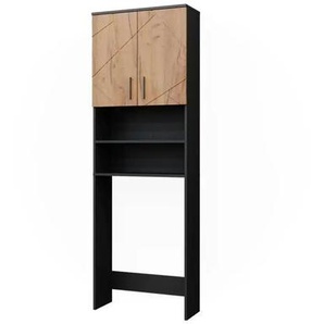 Waschmaschinenschrank - holzfarben - Materialmix - 64 cm - 190,5 cm | Möbel Kraft
