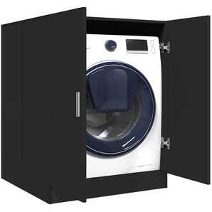 Waschmaschinenschrank Schwarz 71x71,5x91,5 cm