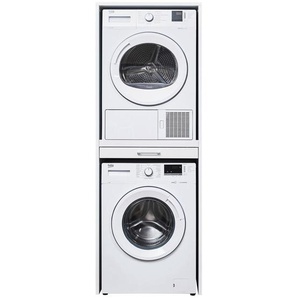 Waschmaschinenschrank, Weiß, Metall, 67x185.5x65.5 cm, Made in EU, Typenauswahl, Schlafzimmer, Kleiderschränke, Mehrzweckschränke