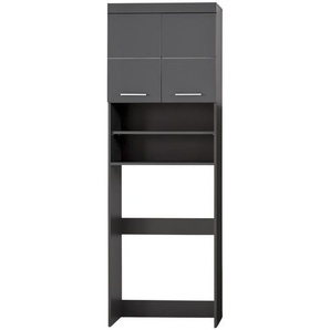 Waschmaschinenüberbau - grau - Materialmix - 63 cm - 187 cm - 24 cm | Möbel Kraft