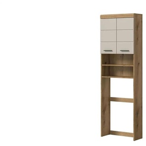 Waschmaschinenüberbau - holzfarben - Materialmix - 63 cm - 191 cm | Möbel Kraft