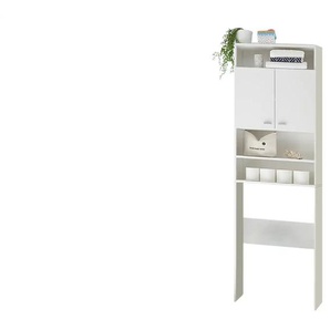 Waschmaschinenüberbau - weiß - Materialmix - 65 cm - 195 cm - cm 21,0 | Möbel Kraft
