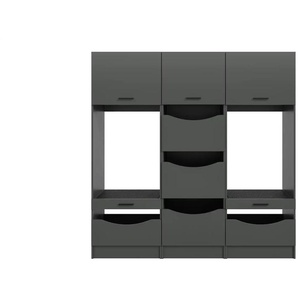 Waschmaschinenumbau Set  Frillensee ¦ grau ¦ Maße (cm): B: 192 H: 195