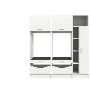 Waschmaschinenumbau Set - weiß - Materialmix - 182 cm - 195 cm | Möbel Kraft