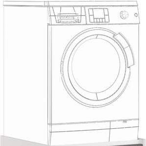 Waschmaschinenumbauschrank IMPULS KÜCHEN Turin, Breite 64 cm Schränke Gr. B/H/T: 64 cm x 61,5 cm x 68,5 cm, grau (beton, optik schiefer dunkelgrau) Zubehör für Waschmaschinen