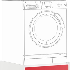 Waschmaschinenumbauschrank IMPULS KÜCHEN Turin, Breite 64 cm Schränke Gr. B/H/T: 64 cm x 61,5 cm x 68,5 cm, rot (rot hochglanz) Zubehör für Waschmaschinen