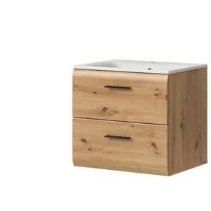 Waschtisch inkl. Waschbecken  Igelsbachsee ¦ holzfarben ¦ Maße (cm): B: 60 H: 55