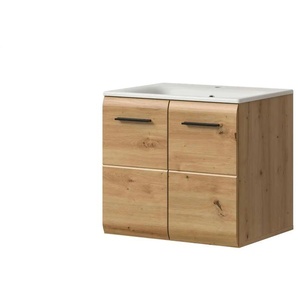 Waschtisch inkl. Waschbecken  Igelsbachsee ¦ holzfarben ¦ Maße (cm): B: 60 H: 55