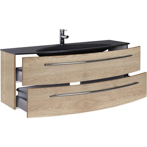 Waschtisch MARLIN 3040 Waschtische braun (eiche struktur, eiche struktur) Waschtische Breite 120,4 cm