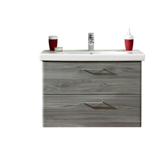 Waschtisch mit Unterschrank - holzfarben - Materialmix - 82 cm - 57 cm | Möbel Kraft