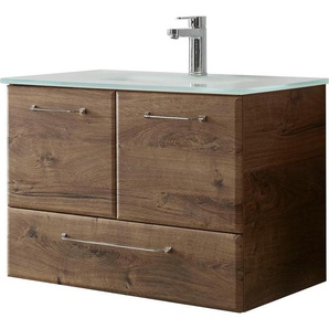 Waschtisch PELIPAL Quickset 943 Waschtische braun (eiche ribbeck, eiche ribbeck) Waschtische