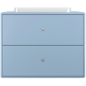 Waschtisch 80 x 62 x 50cm Blau/Pastellblau