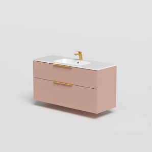 Waschtisch WELLTIME Ahus Waschtische Gr. 120 cm, pink Waschtische Mit Soft-Close-Funktion, Vollauszüge, inkl. Becken, Breite 120 cm
