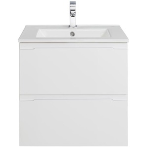 Waschtisch WELLTIME Star Waschtische weiß (weiß, weiß) Waschtische Badmöbel inkl. Waschbecken, Breite 60 cm