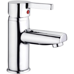 Waschtischarmatur CORNAT Skagen Armaturen Gr. B/H/T: 5,5 cm x 16 cm x 15 cm, grau (chrom) Waschtischarmaturen Wasserhahn