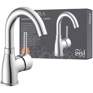 Waschtischarmatur EISL Futura Armaturen Gr. B/T: 10 cm x 13,2 cm, grau (chromfarben) Waschtischarmaturen Wasserhahn mit Energiesparfunktion Cold Start, Mischbatterie