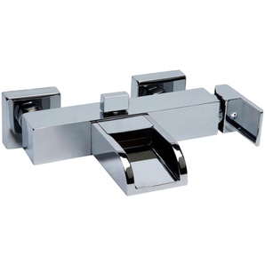 Waschtischarmatur EISL WATERWAY Armaturen Gr. B/H: 24,1 cm x 8,8 cm, silberfarben (chrom) Waschtischarmaturen Badewannenarmatur Wasserfall, Mischbatterie, Chrom