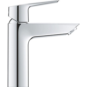 Waschtischarmatur GROHE Start Armaturen Gr. B/H/T: 4,6 cm x 19,2 cm x 12,1 cm, Waschtischbatterie, grau (chromfarben) Waschtischarmaturen mit Wassersparfunktion