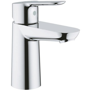 Waschtischarmatur GROHE Start Edge Armaturen Gr. B/H/T: 4,5 cm x 15 cm x 9,1 cm, Waschtischbatterie, grau (chromfarben) Waschtischarmaturen mit Wassersparfunktion