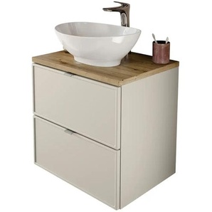 Waschtischkombination - beige - Materialmix - 60 cm - 73,2 cm - cm 46,5 | Möbel Kraft