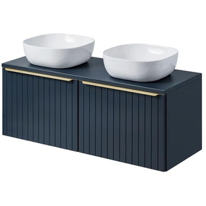 Waschtischkombination - blau - Materialmix - 120,6 cm - 59,2 cm - cm 46,5 | Möbel Kraft