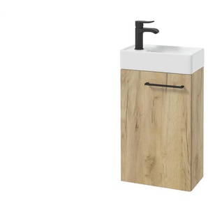Waschtischkombination - holzfarben - Materialmix - 40 cm - 68 cm - cm 22,0 | Möbel Kraft