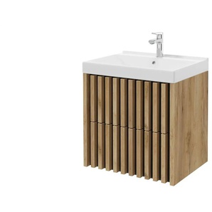 Waschtischkombination - holzfarben - Materialmix - 61 cm - 62 cm - cm 46,0 | Möbel Kraft