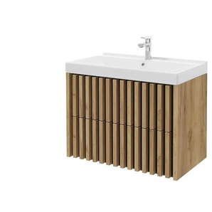 Waschtischkombination - holzfarben - Materialmix - 81 cm - 62 cm - cm 46,0 | Möbel Kraft
