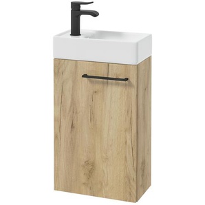 Waschtischkombination  Mechower See ¦ holzfarben ¦ Maße (cm): B: 40 H: 68 T: 22.0