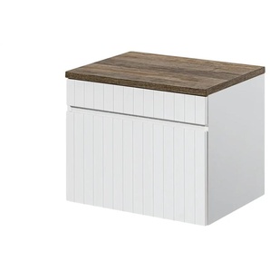 Waschtischkombination - weiß - Materialmix - 60,6 cm - 59,2 cm - cm 46,5 | Möbel Kraft